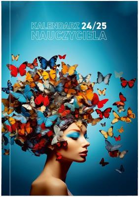 Okładka książki Kalendarz nauczyciela 2024/2025 B5 PCV Motyle