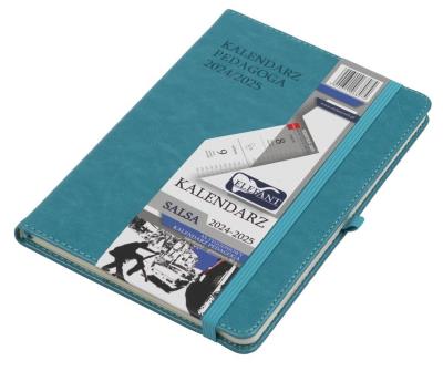 Opakowanie Kalendarz pedagoga 2024/25 A5 tyg Salsa turkusowy