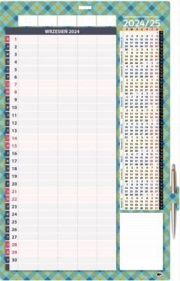 Kalendarz rodzinny 2024/2025. Wydawca: Visart. SmakLiter.pl Opakowanie Kalendarz rodzinny 2024/2025