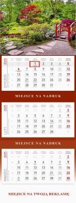 Opakowanie Kalendarz trójdzielny Ogród