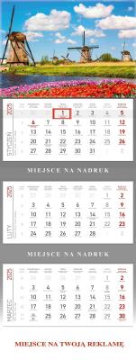 Opakowanie Kalendarz trójdzielny Wiatraki