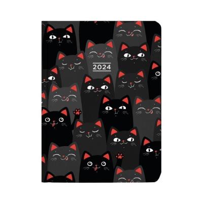 Opakowanie Kalendarz tygodniowy 2024 B6 Koty ALBI