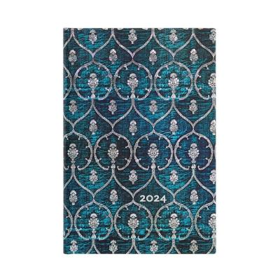 Okładka książki Kalendarz tygodniowy mini 2024 Blue Velvet