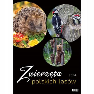 Opakowanie Kalendarz wieloplanszowy 2024 duży ścienny Zwierzę