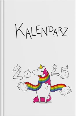 Kalendarz z jednorożcami Chatolandia 2025. Autor: MYSZKOWSKA ILONA. SmakLiter.pl Okładka książki Kalendarz z jednorożcami Chatolandia 2025