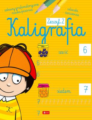 Kaligrafia. Zeszyt 2. Autor: Agnieszka Kamińska. SmakLiter.pl Okładka książki Kaligrafia. Zeszyt 2