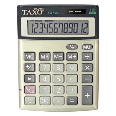 Opakowanie Kalkulator Taxo 12- pozycyjny TG-122 srebrny