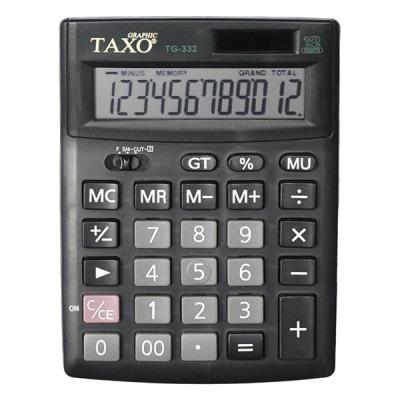 Opakowanie Kalkulator Taxo 12- pozycyjny TG-332 czarny
