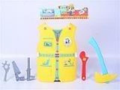 Opakowanie Kamizelka i narzędzia budowlańca