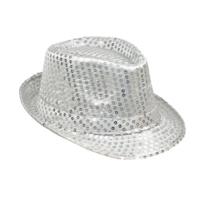 Opakowanie Kapelusz cekiny srebrny