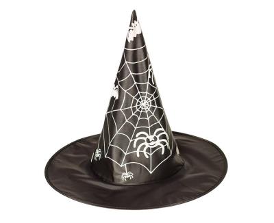 Opakowanie Kapelusz czarownicy czarny z pajęczyną 1szt