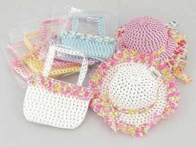 Opakowanie Kapelusz dziewczęcy z torebką MIX