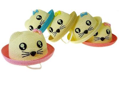 Opakowanie Kapelusz letni dziecięcy Kotek 25cm MIX