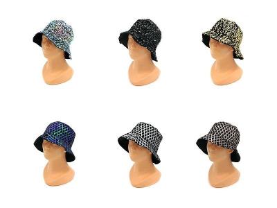 Opakowanie Kapelusz w cekiny 34x19cm MIX