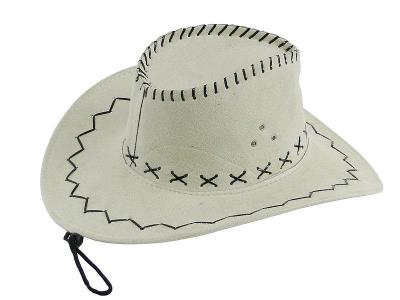 Opakowanie Kapelusz ze sztucznego zamszu biały