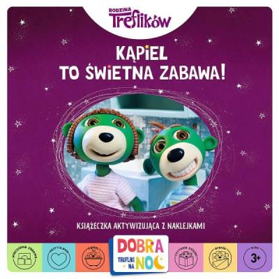 Kąpiel to świetna zabawa! Książeczka aktywizująca z naklejkami. Autor: Opracowanie zbiorowe. SmakLiter.pl Okładka książki Kąpiel to świetna zabawa! Książeczka aktywizująca z naklejkami