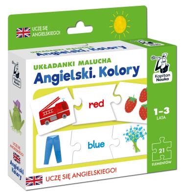 Okładka książki Kapitan nauka Angielski Kolory 1-3 lat
