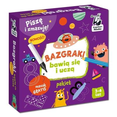 Okładka książki Kapitan Nauka. Bazgraki bawią się i uczą