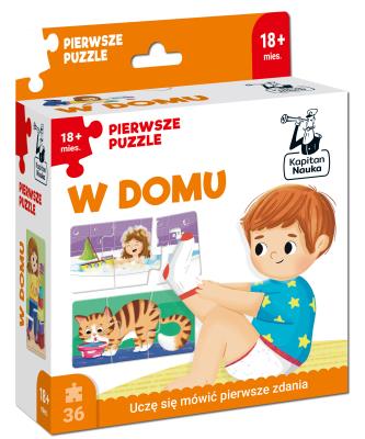 Okładka książki Kapitan Nauka. Pierwsze puzzle W domu