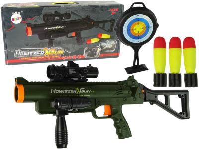 Opakowanie Karabin granatatnik z pociskami latarka dzwięk