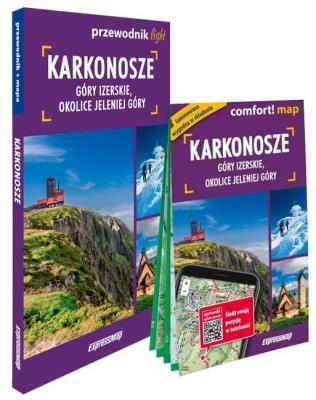 Okładka książki Karkonosze, Góry Izerskie.. przewodnik + mapa