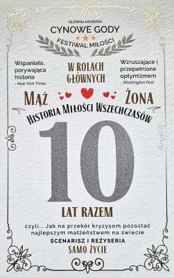 Opakowanie Karnet 10 rocznica ślubu (cynowa)
