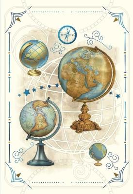 Opakowanie Karnet 12x18 cm B-BD 502 088 + koperta Globusy