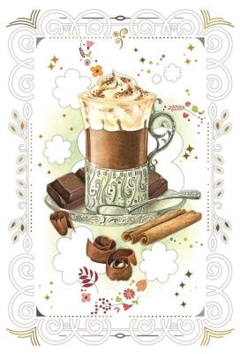 Opakowanie Karnet 12x18 cm B-BD 502 092 + koperta Kawa