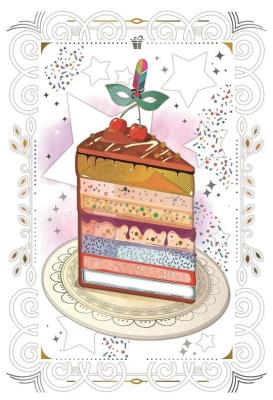 Opakowanie Karnet 12x18 cm B-BD 502 097 + koperta Ciacho