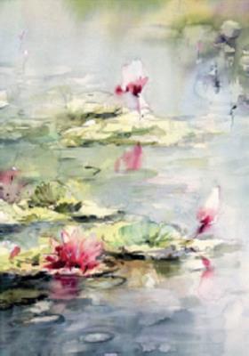 Opakowanie Karnet 12x18 cm B-BJ 202 387 + koperta Lilia wodna