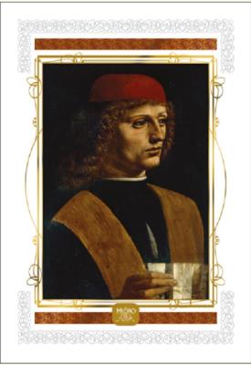 Opakowanie Karnet 16x23 B-3J 515 003 + koperta Leonardo DaVin