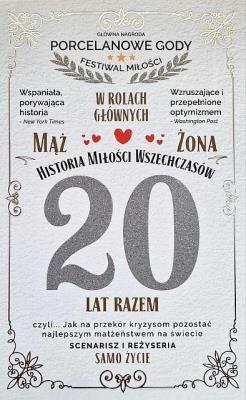 Opakowanie Karnet 20 rocznica ślubu (porcelanowa)