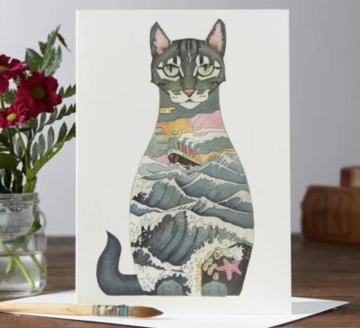 Opakowanie Karnet A018 B6 + koperta Morski kot