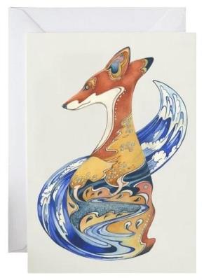 Karnet A165 B6 + koperta Lis w chmurach. Wydawca: DM Collection. SmakLiter.pl Opakowanie Karnet A165 B6 + koperta Lis w chmurach