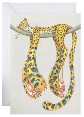 Karnet A166 B6 + koperta Śpiący lampart. Wydawca: DM Collection. SmakLiter.pl Opakowanie Karnet A166 B6 + koperta Śpiący lampart