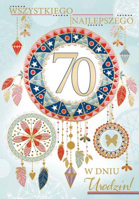 Opakowanie Karnet A5 70 Urodziny