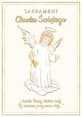 Karnet A5 Chrzest - Anioł Stróż. Wydawca: Henry. SmakLiter.pl Opakowanie Karnet A5 Chrzest - Anioł Stróż