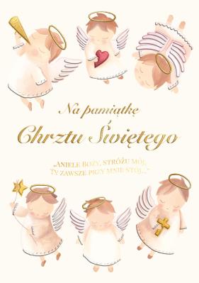 Karnet A5 Chrzest - Aniołki. Wydawca: Henry. SmakLiter.pl Opakowanie Karnet A5 Chrzest - Aniołki