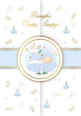 Opakowanie Karnet A5 koperta Chrzest niebieski