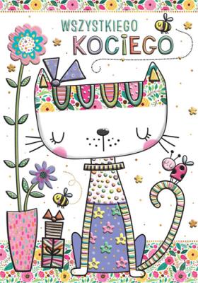 Karnet A5 Kot - wiosna. Wydawca: Henry. SmakLiter.pl Opakowanie Karnet A5 Kot - wiosna