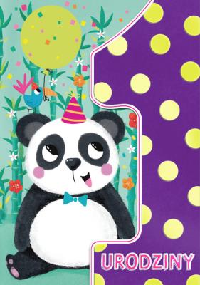 Karnet A5 Urodziny roczek - Panda. Wydawca: Henry. SmakLiter.pl Opakowanie Karnet A5 Urodziny roczek - Panda