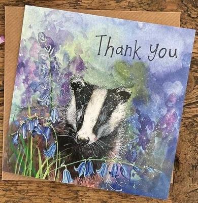 Opakowanie Karnet AC835 Podziękowania Borsuk Dziękuję