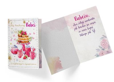 Opakowanie Karnet B6 Babcia