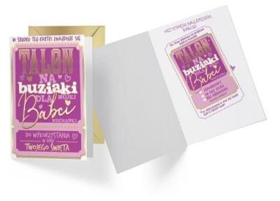 Opakowanie Karnet B6 Babcia