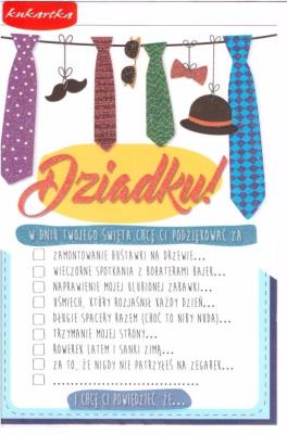 Opakowanie Karnet B6 Dziadek