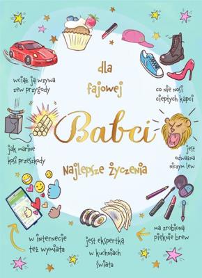 Opakowanie Karnet B6 Fajowy Babcia