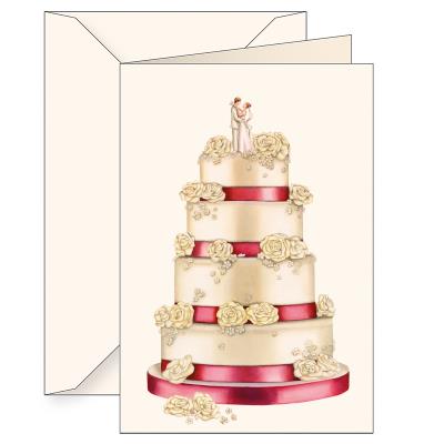 Opakowanie Karnet B6 koperta 5823 Ślub tort Para Młoda
