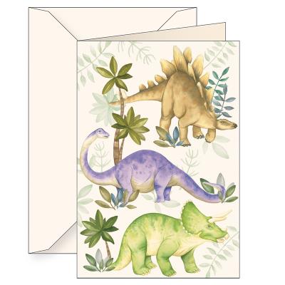 Opakowanie Karnet B6 koperta 6170 Dinozaury Stegozaur Brontozaur Triceratops