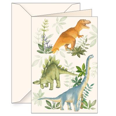 Opakowanie Karnet B6 koperta 6171 Dinozaury Tyrannosaurus Rex Stegozaur Brachi