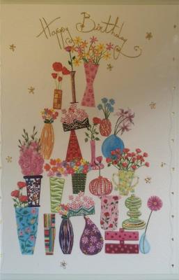 Opakowanie Karnet B6 + koperta MO3369W1 Kwiaty w wazonach